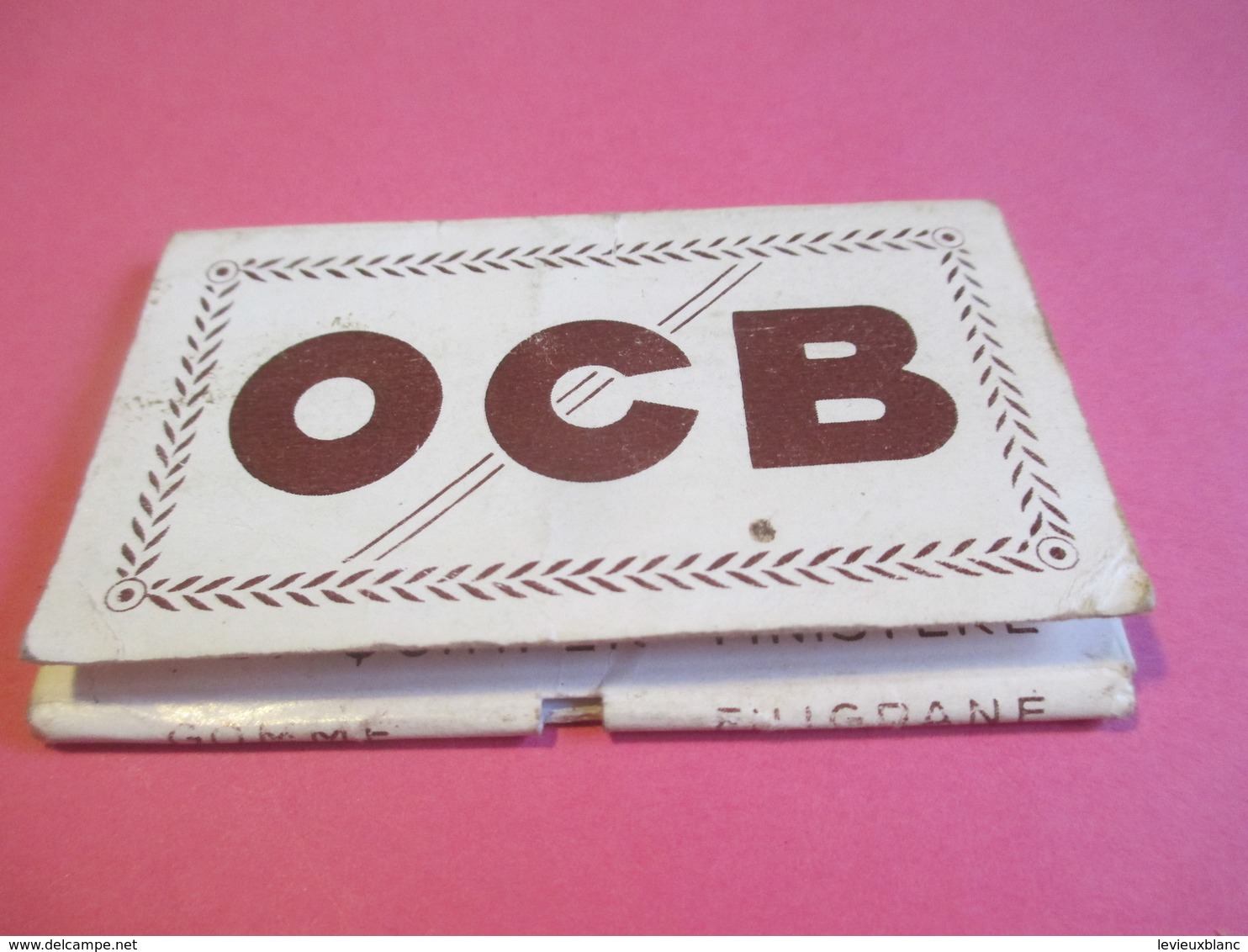 Carnet Papier Cigarettes/OCB/Papeteries R Bolloré/Couverture Carton Blanc/DRUM/N°4/Finistére/Vers1920-1950 CIG46 - Other & Unclassified