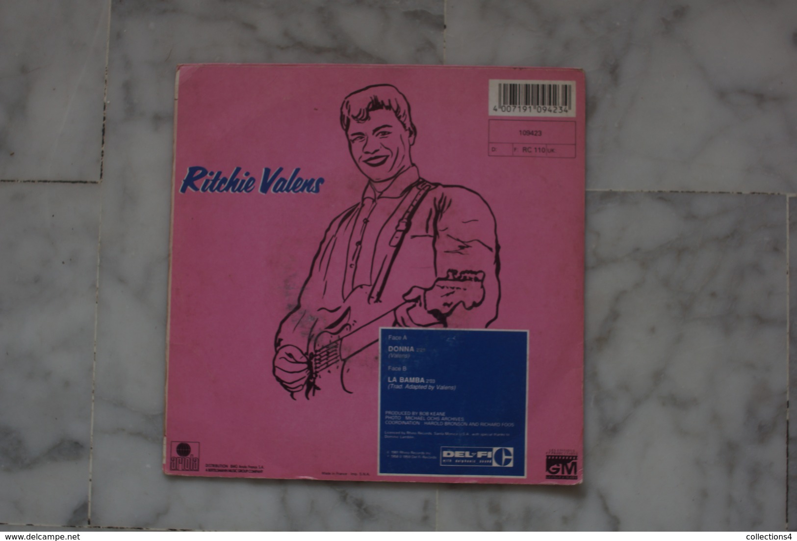 RITCHIE VALENS DONNA. LA BAMBA SP  DE 1987 - Rock