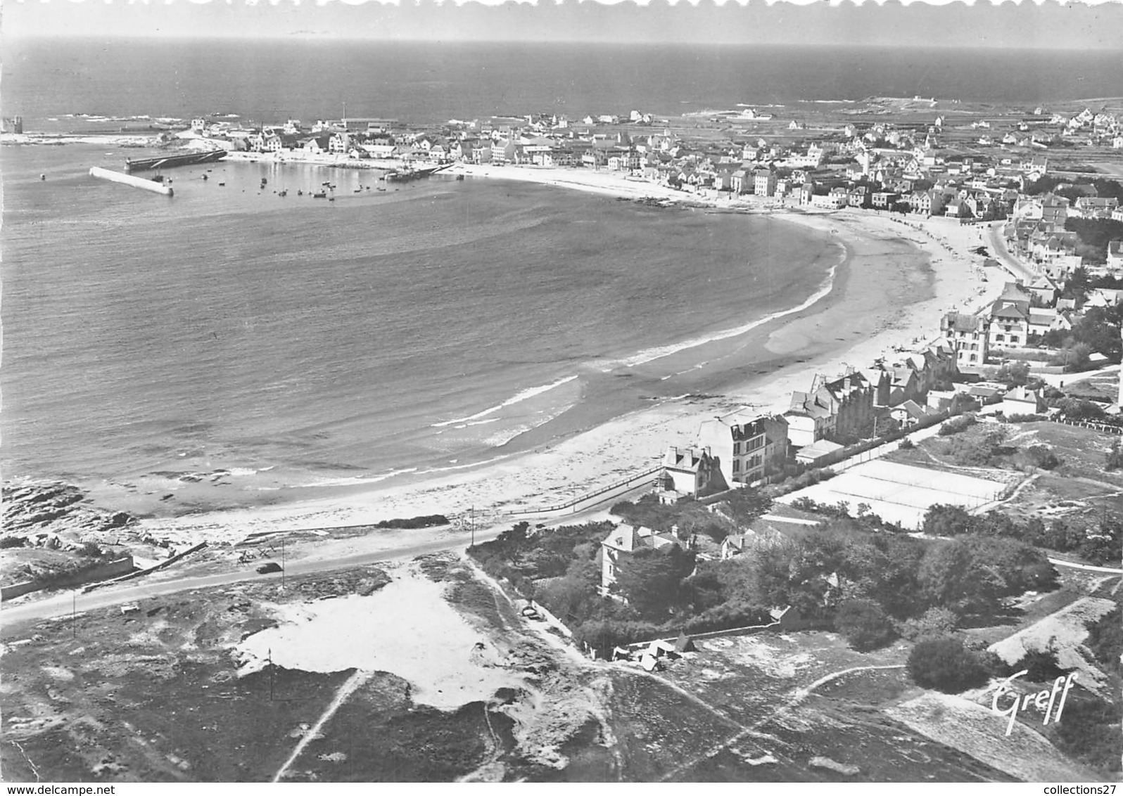 56-QUIBERON- VUE AERIENNE DU LA PLAGE - Quiberon