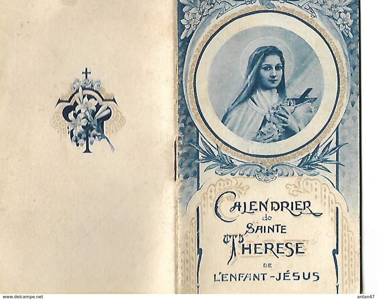 Calendrier De Poche 1934 / Religieux / Joli Calendrier De SAINTE THERESE De L'Enfant JESUS / 10 Pages - Small : 1921-40