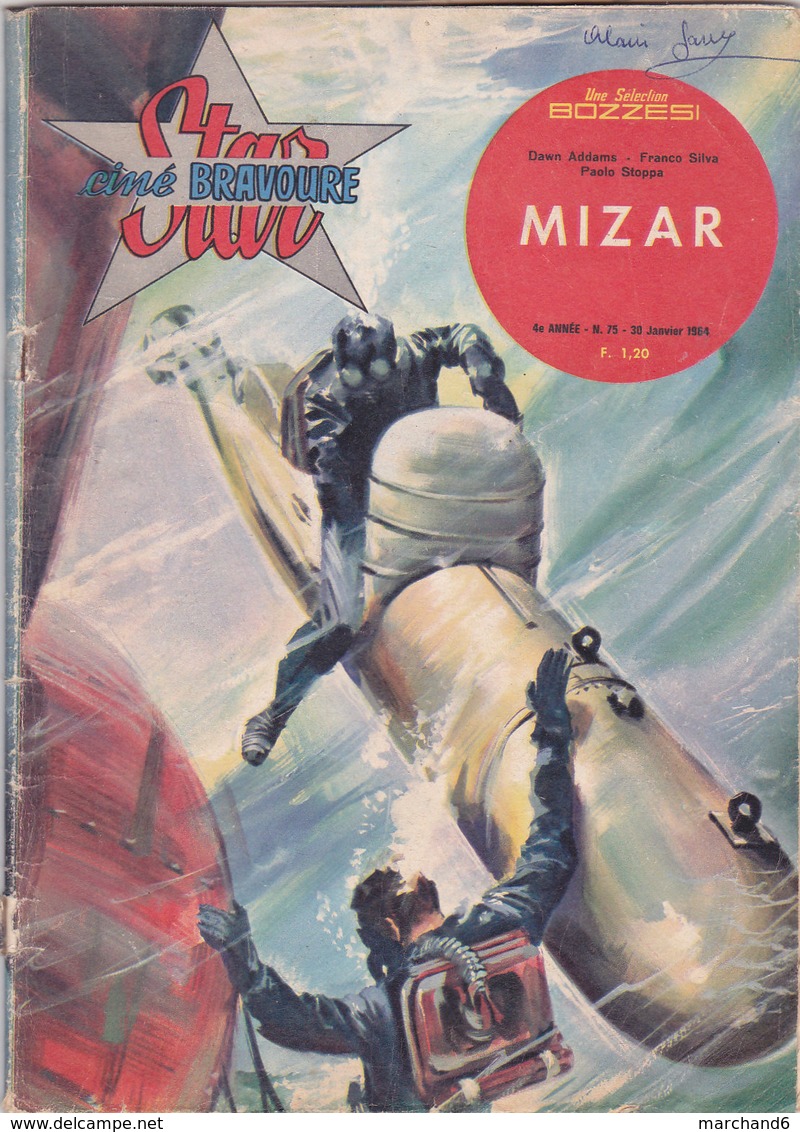 Star Ciné Bravoure Film Mizar Avec Dawn Addams Franco Silva Antonio Centa Lia Di Leo Paolo Stoppa N°75 Janvier 1964 - Cinéma / TV