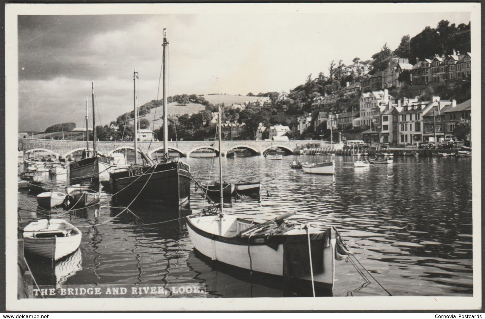 The Bridge And River, Looe, Cornwall, 1960 - Raddy RP Postcard - Other & Unclassified