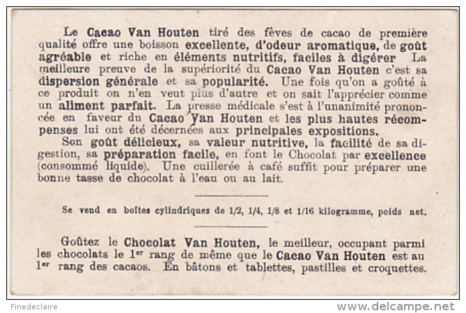 Chromo - Cacao &amp; Chocolat  Van Houten - Situation Fatale, Plaisirs D'été - Van Houten