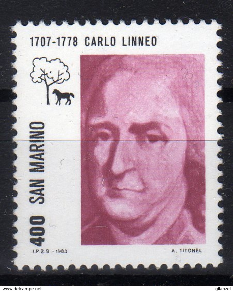 San Marino 1983 Celebrity Carlo Linneo - Altri & Non Classificati