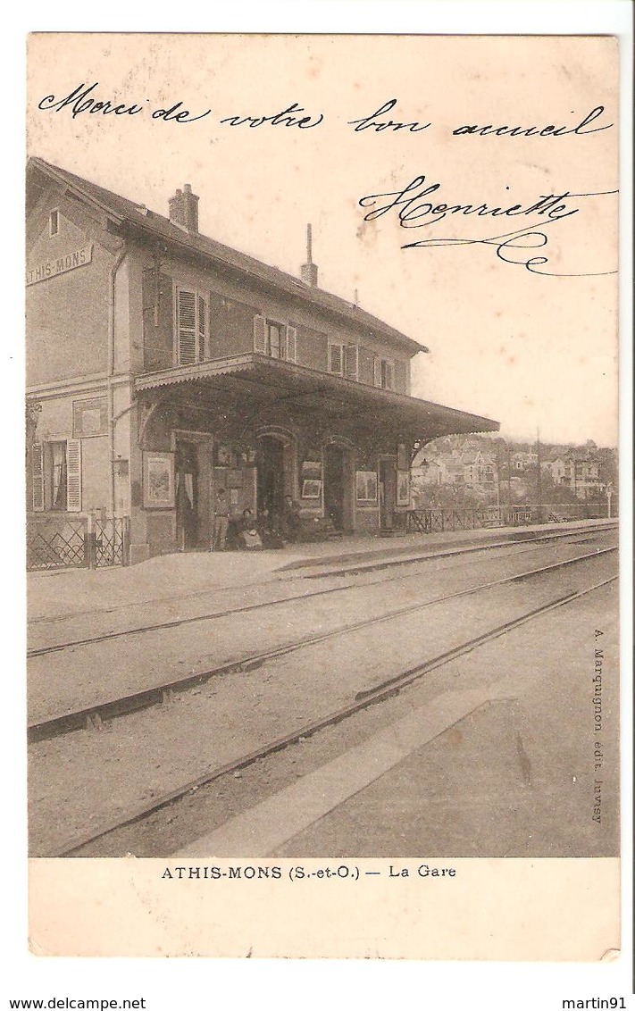 Athis Mons - La Gare 1903 - Athis Mons