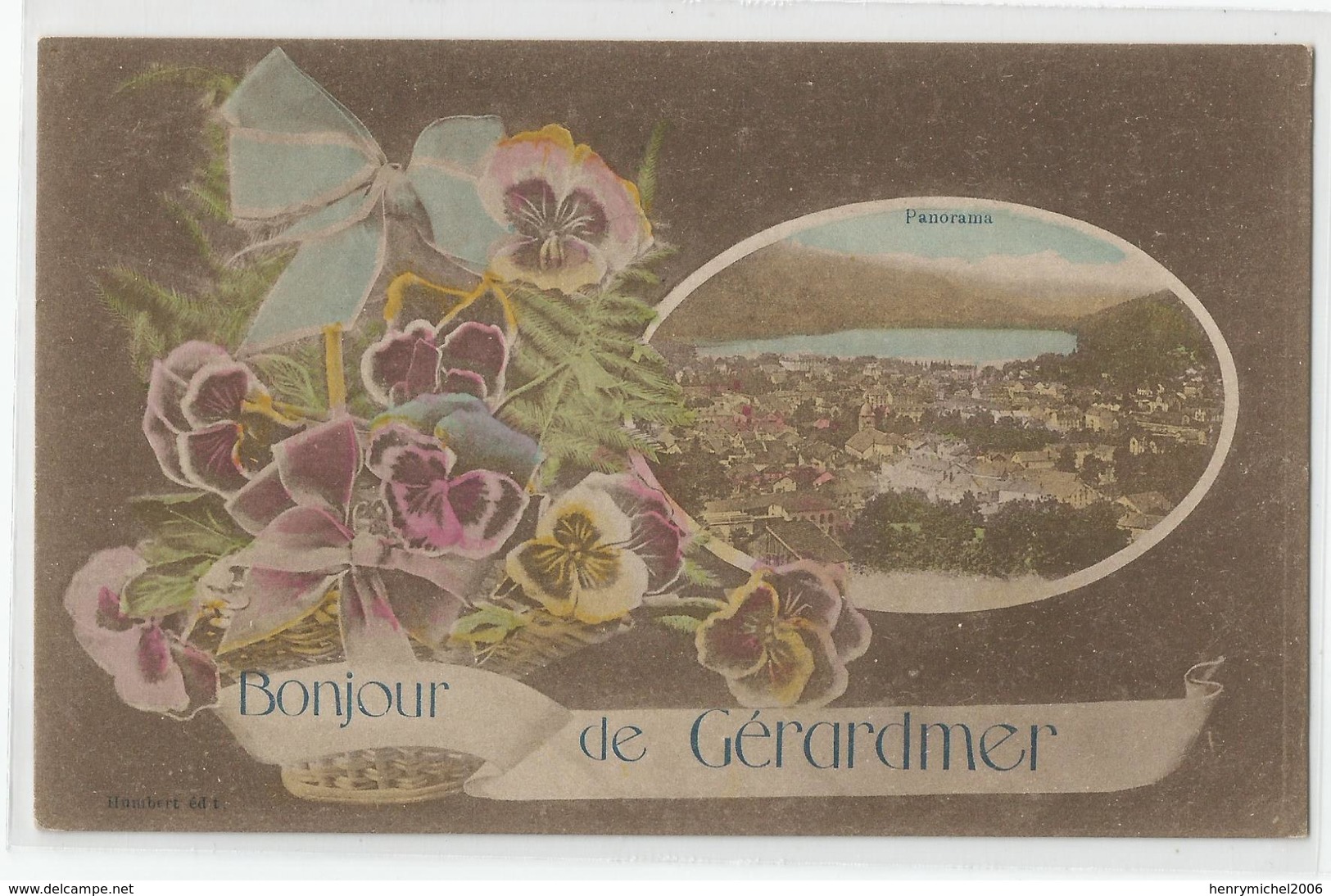 Vosges - 88 - Gerardmer Bonjour De ..panorama Ed New Bromure Baudinière - Gerardmer