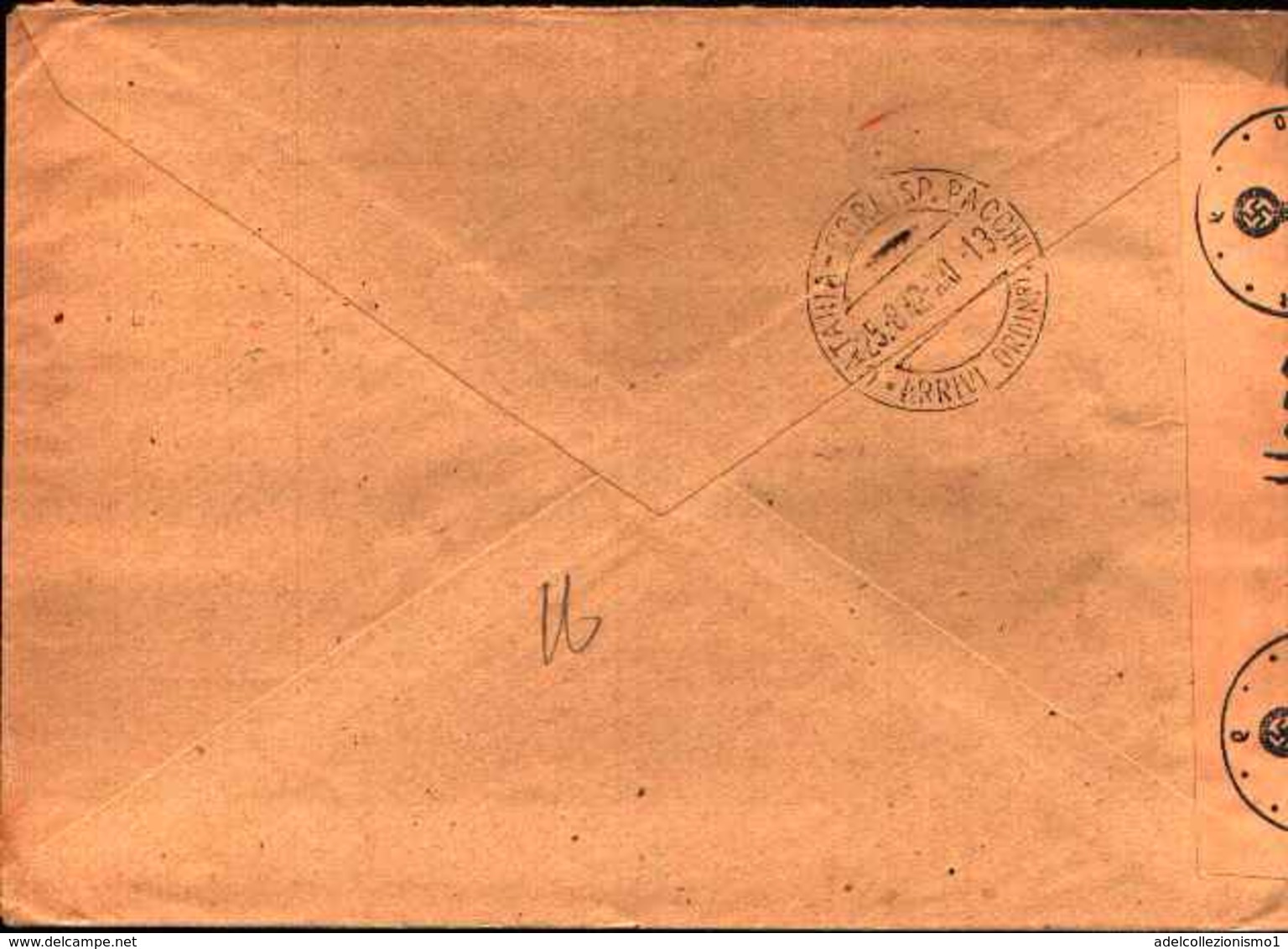 87179) GERMANIA - -lettera Aerea Con 12+38d.compleanno Hitler+10d. Da Danzica A Catania Il 18/8/1942-bolli+censura - Lettres & Documents
