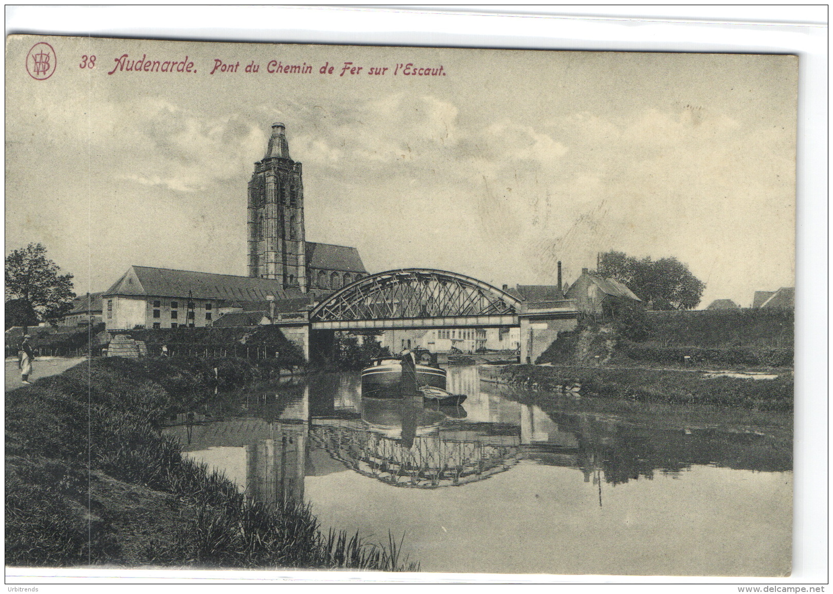 1 Postkaart Oudenaarde Spoorbrug - Oudenaarde