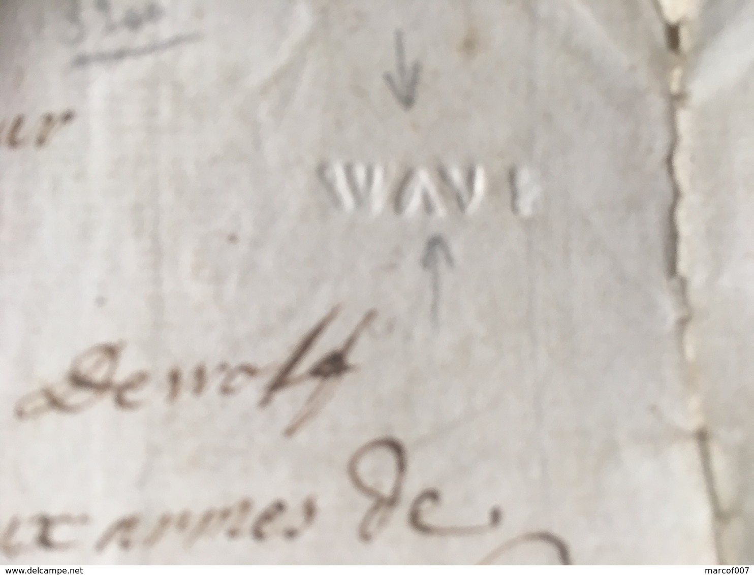 LETTRE DE WAVRE 1772 POUR ANVERS AVEC GRIFFE  WAVE -> RRR. A VOIR - 1714-1794 (Paises Bajos Austriacos)