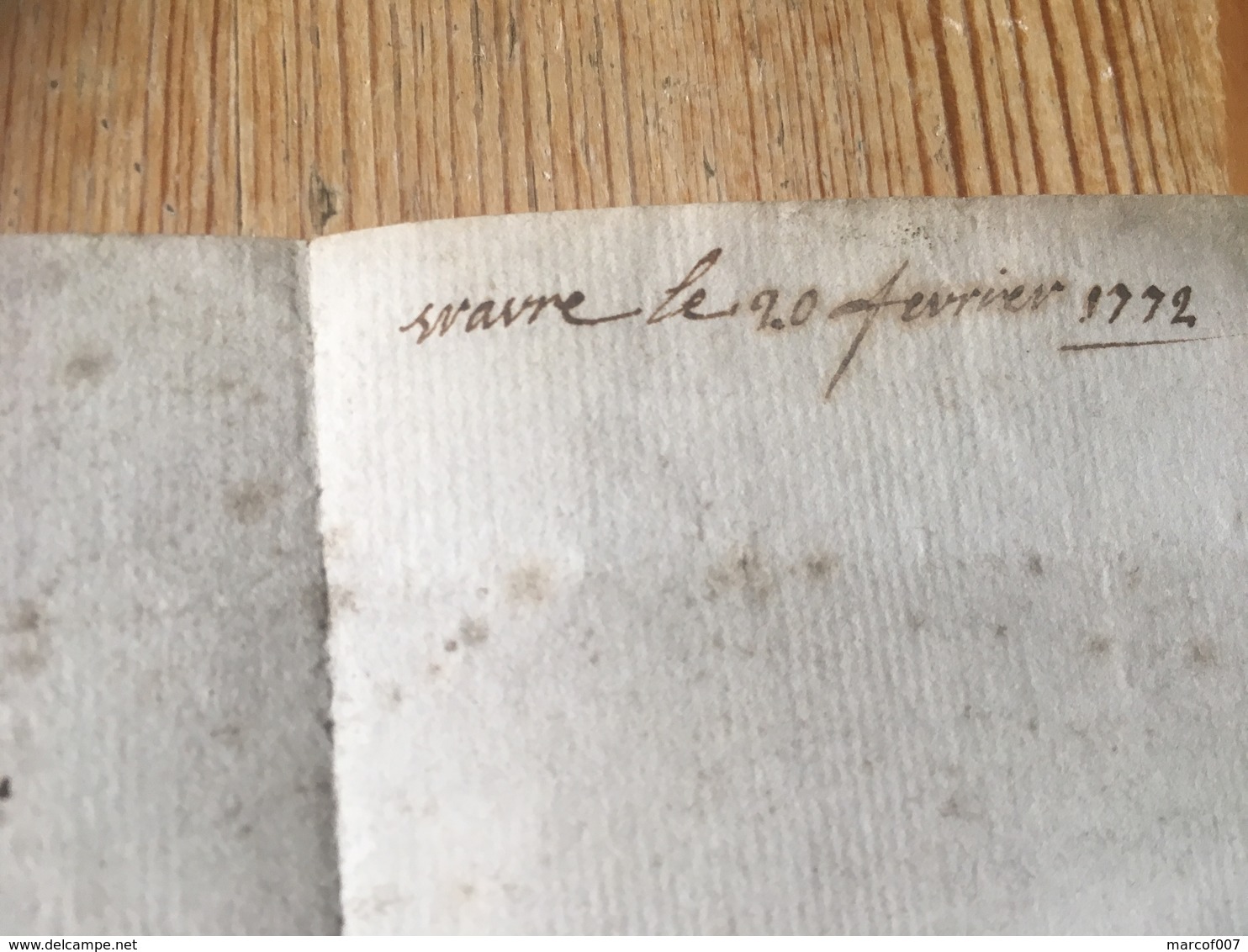 LETTRE DE WAVRE 1772 POUR ANVERS AVEC GRIFFE  WAVE -> RRR. A VOIR - 1714-1794 (Pays-Bas Autrichiens)