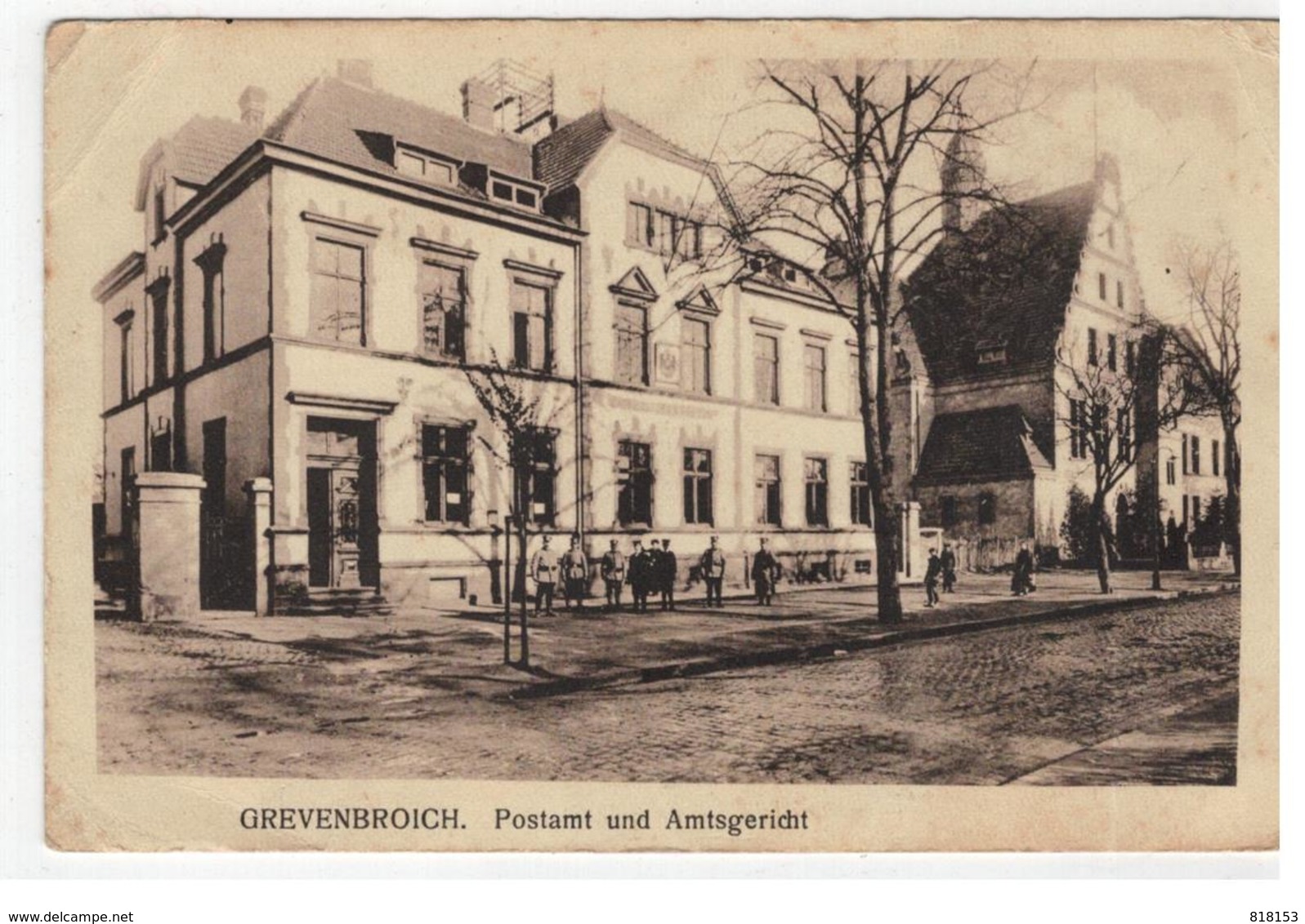 GREVENBROICH. Postamt Und Amtsgericht WOI 9/12/1918 - Grevenbroich