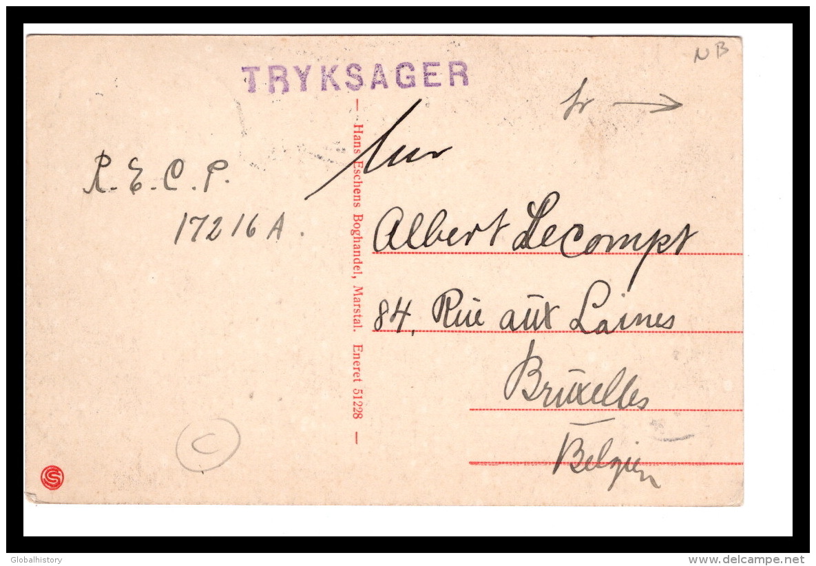 DD2770  DENMARK   MARSTAL PRINSEGADE HANDELS OG LANDBRUSBANKEN    POSTCARD - Danemark