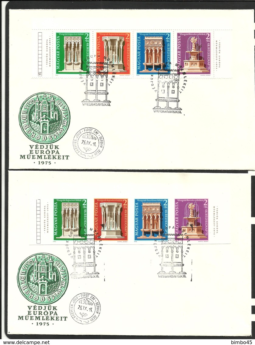 HUNGARY 1975 FDC Mi.no.3060-3063  A + B - FDC