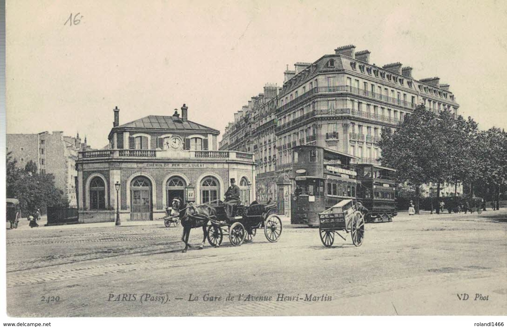 75016 La Gare De L'avenue Henri Martin - Arrondissement: 16