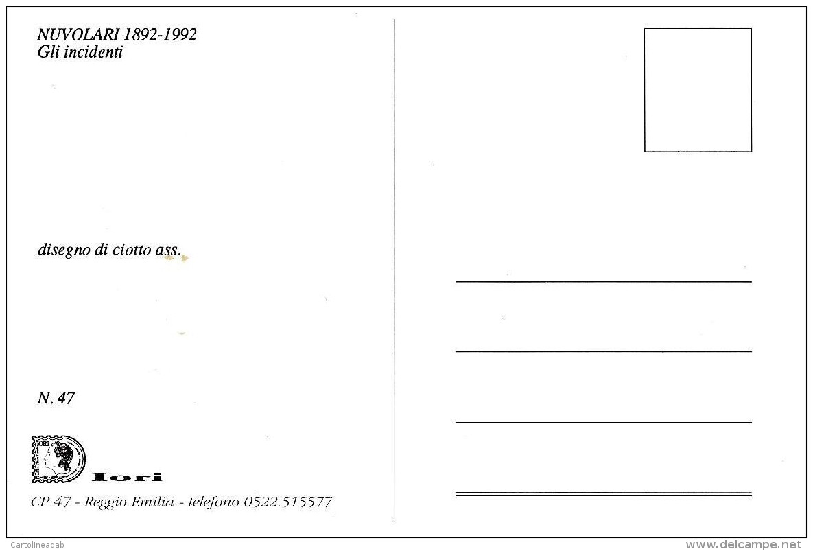 [MD1254] CPM - TAZIO NUVOLARI 1892/1992 GLI INCIDENTI - DISEGNO DI CIOTTO ASS. - Non Viaggiata - Altri & Non Classificati