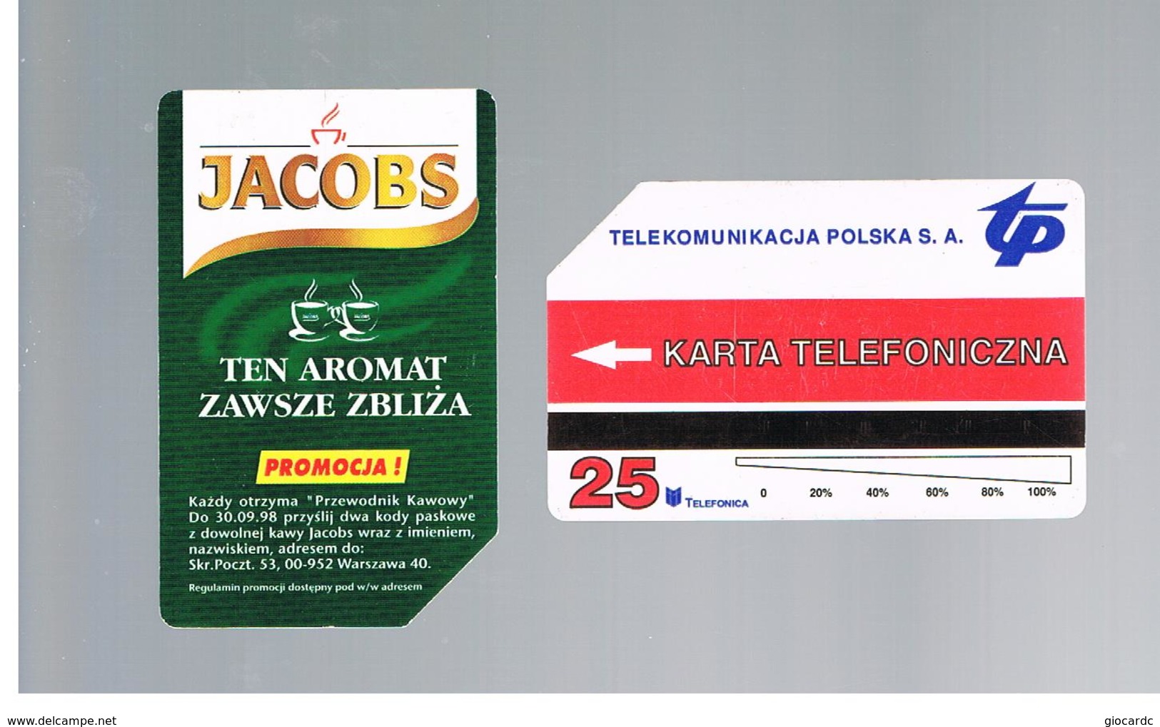 POLONIA (POLAND) - TP  -  1998 JACOBS             -                 USED - RIF. 10190 - Alimentation