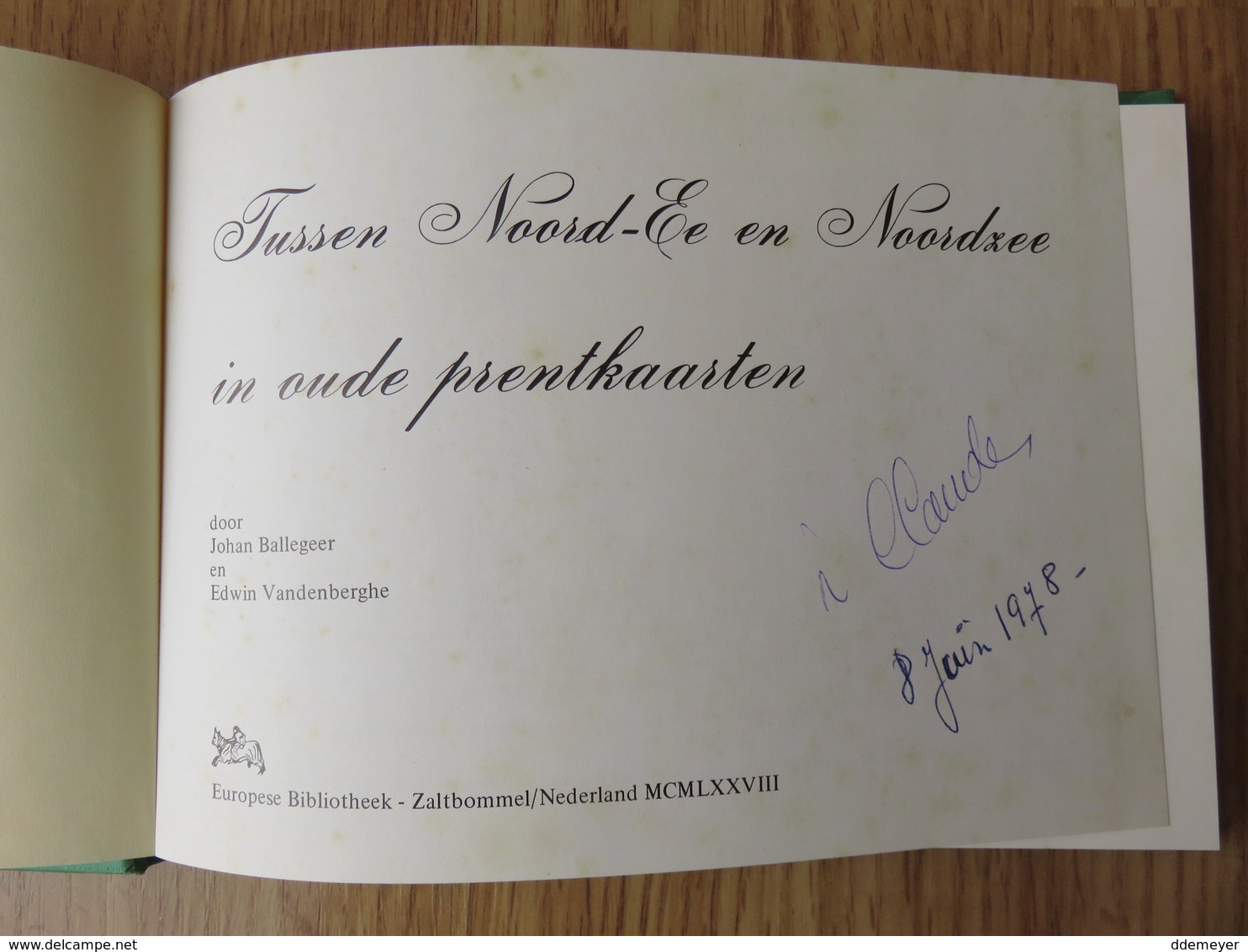 Tussen Noord-Ee En Noordzee Souvenir Du Littoral Belge Coq-sur-Mer In Oude Prentkarten 116blz 1978 Europese Bibliotheek - De Haan