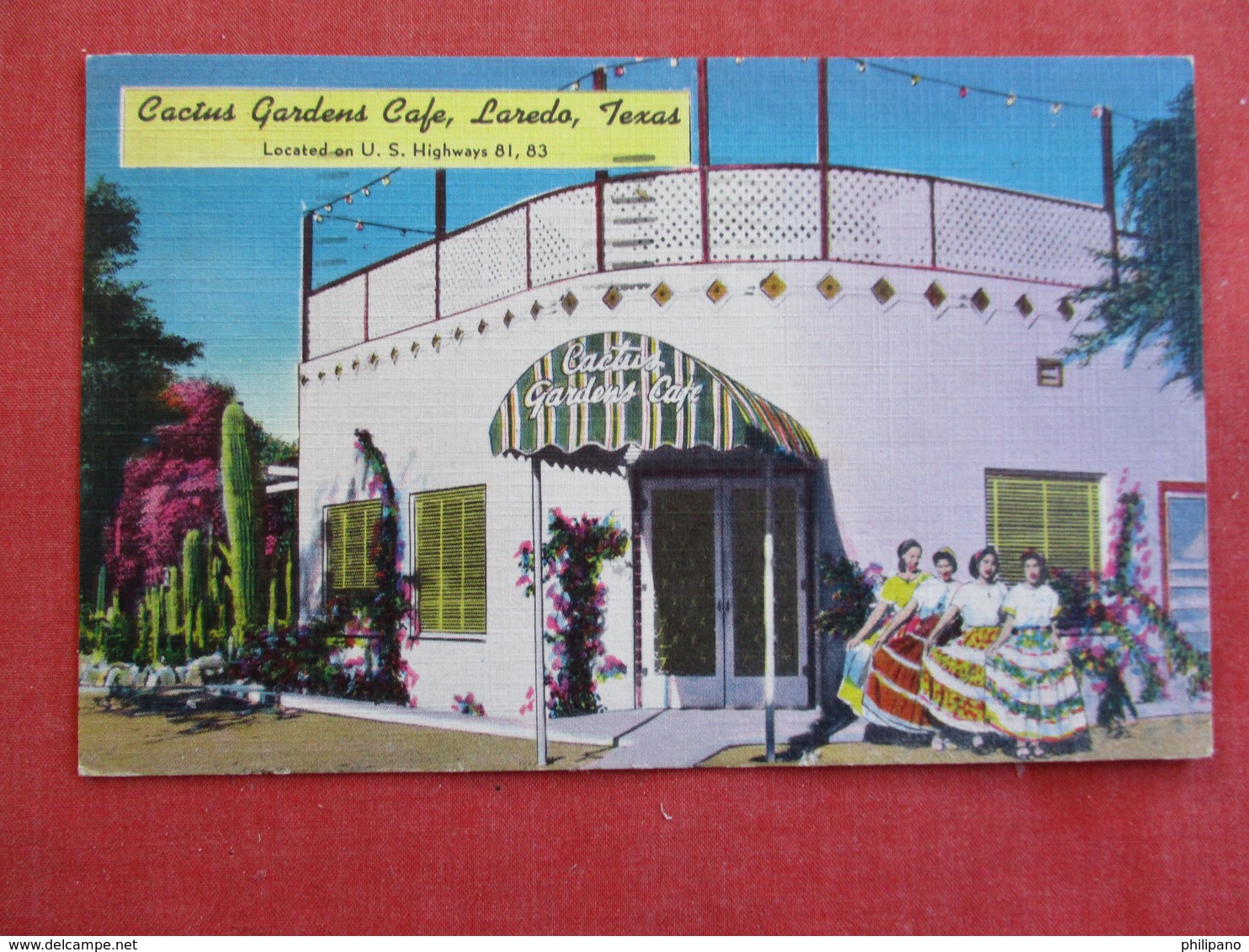 Cactus Gardens Cafe - Texas > Laredo>   Ref 2897 - Laredo