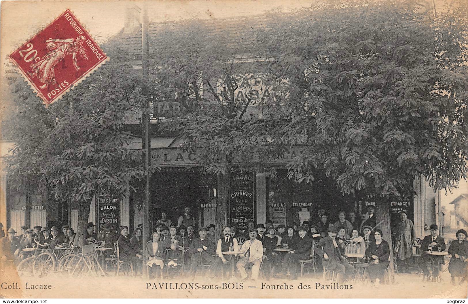 PAVILLONS SOUS BOIS     FOURCHE DES PAVILLONS    CAFE - Les Pavillons Sous Bois