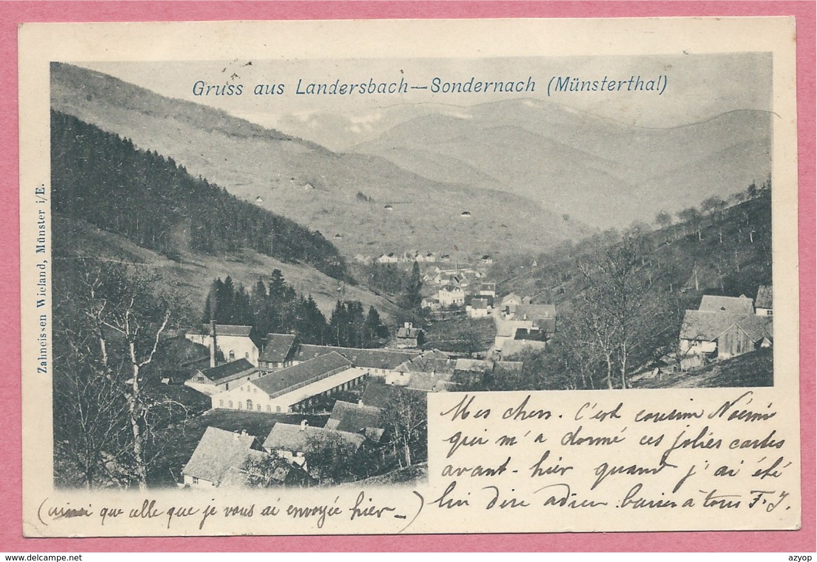 68 - Vallée De MUNSTER - GRUSS Aus LANDERSBACH - SONDERNACH - Vue Générale - Autres & Non Classés