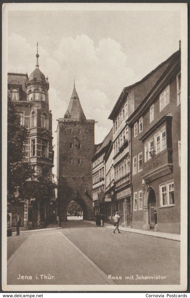 Rose Mit Johannistor, Jena Im Thüringen, C.1930 - Weber Foto-AK - Jena