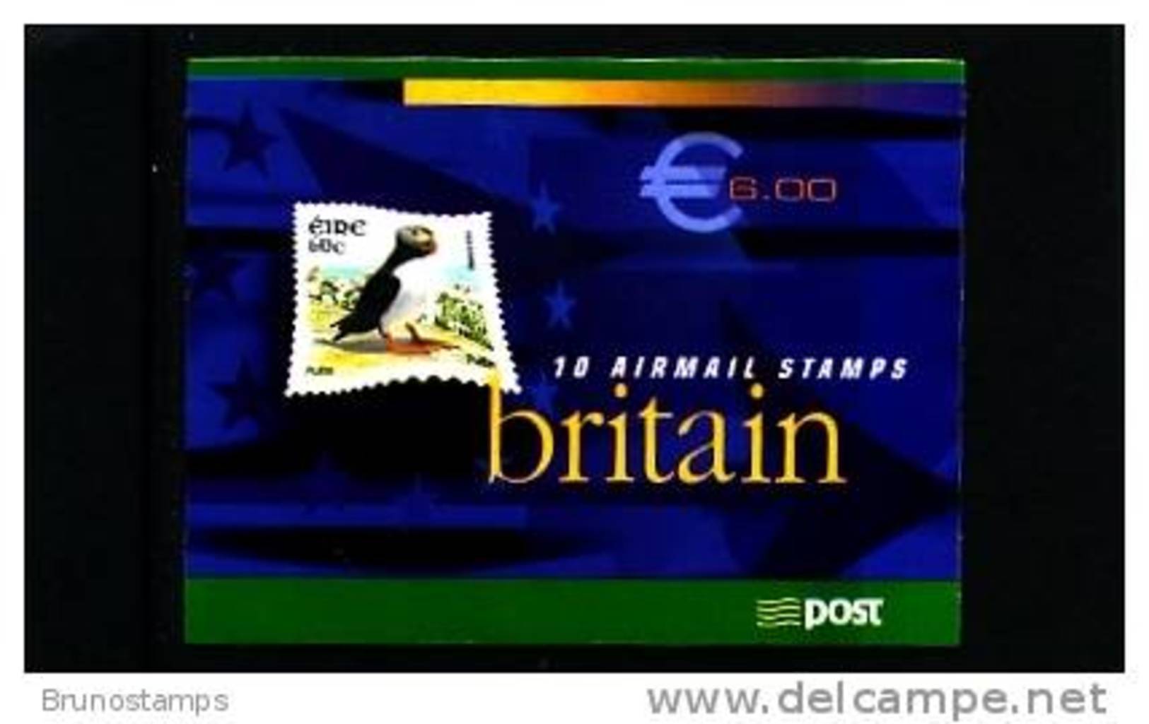 IRELAND/EIRE - 2004  &euro; 6  BOOKLET  PUFFIN   MINT NH - Cuadernillos