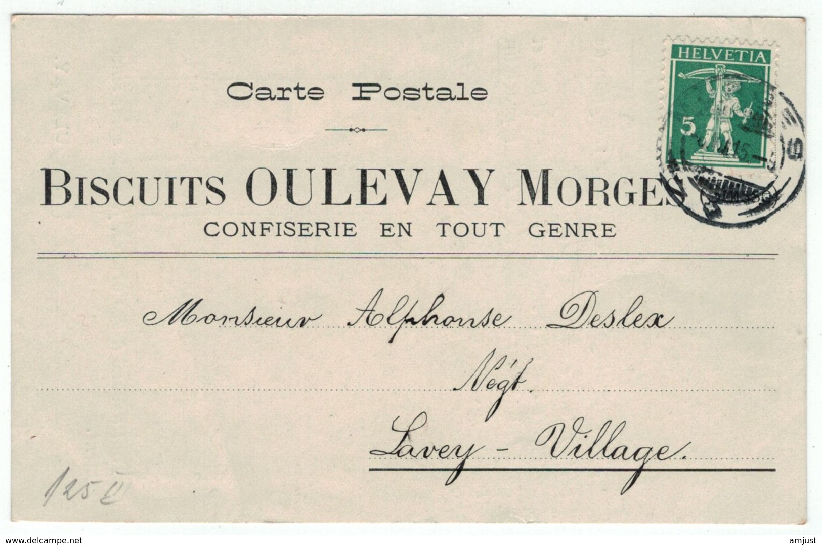 Suisse // Schweiz // Switzerland // 1907-1939 // Carte Publicitaire Et Commerciale  Au Départ De Morges - Briefe U. Dokumente
