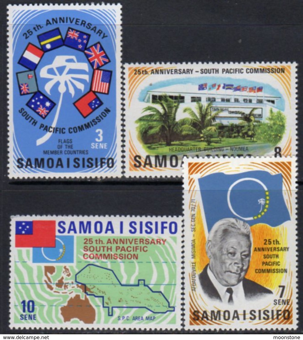 Samoa 1972 South Pacific Commission Set Of 4, MNH, SG 382/5 - Samoa