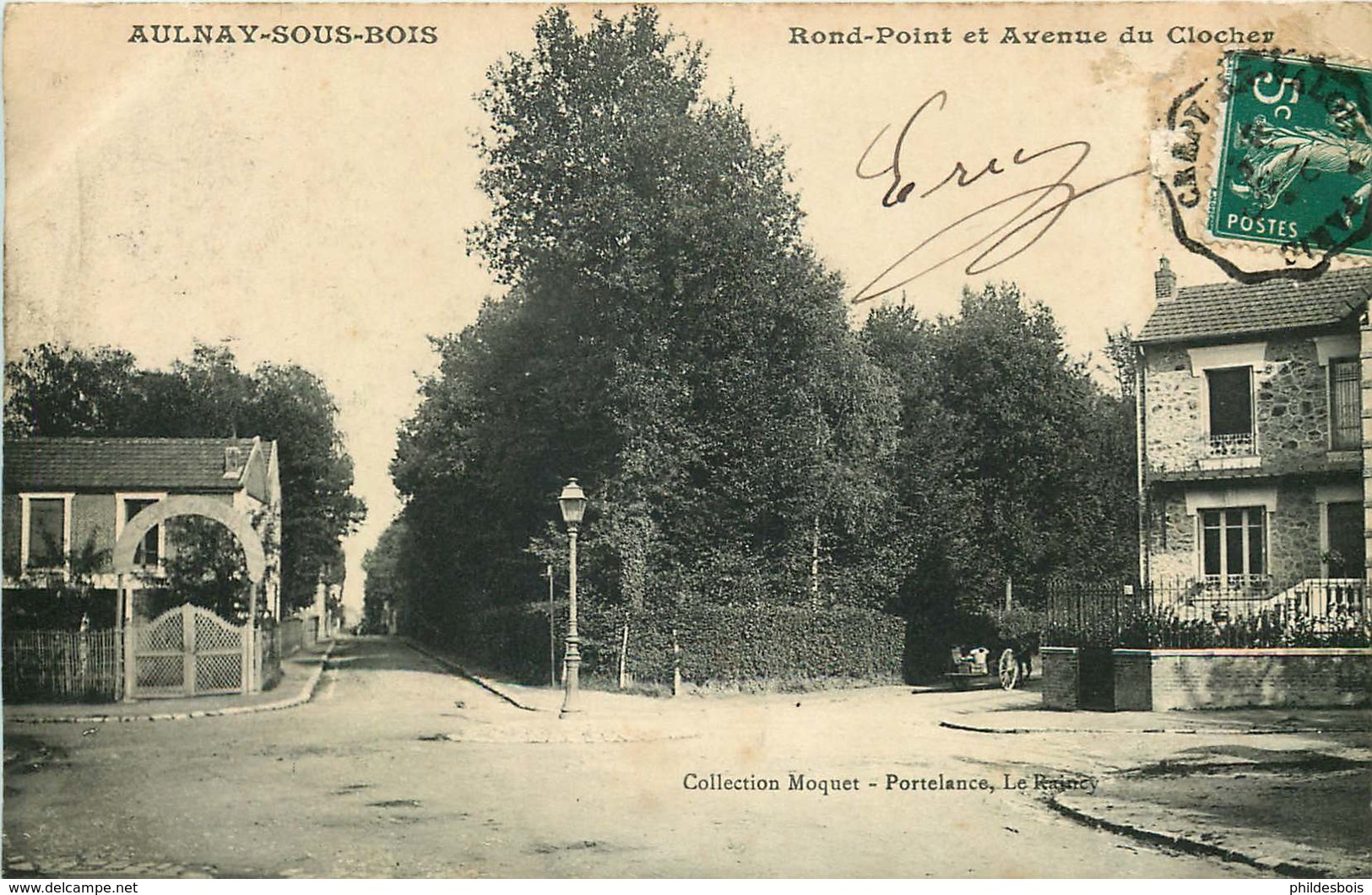 SEINE SAINT DENIS  AULNAY SOUS BOIS  Rond Point Et Avenue Du Clocher - Aulnay Sous Bois