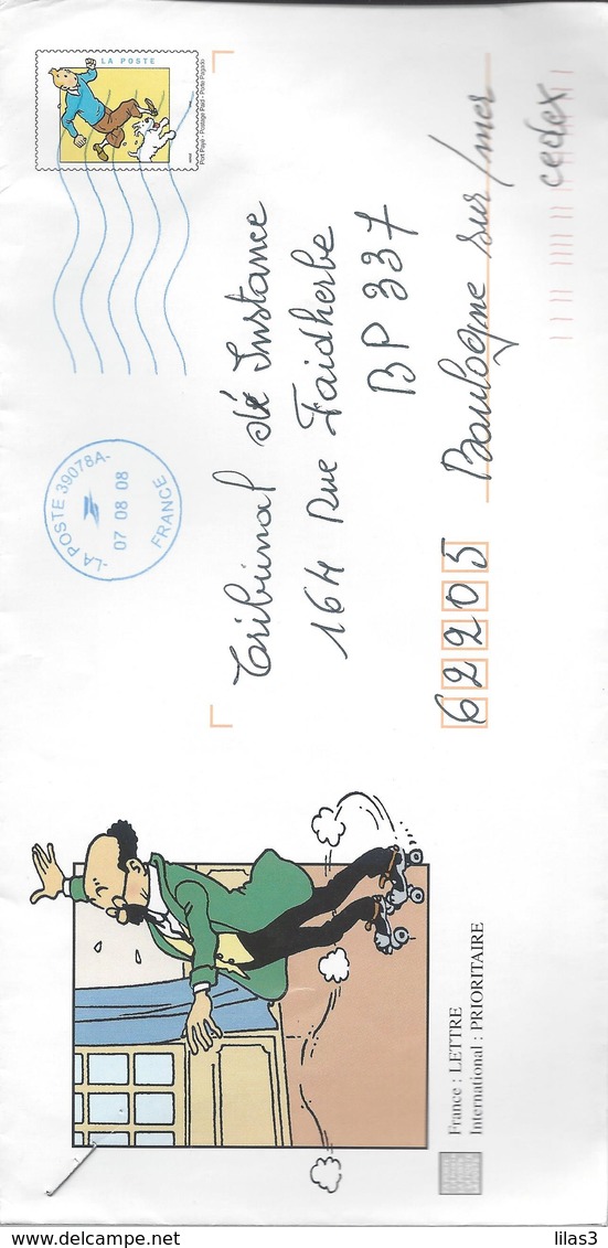 PAP Tintin Et Milou Bande Dessinée Hergé - Prêts-à-poster: Other (1995-...)