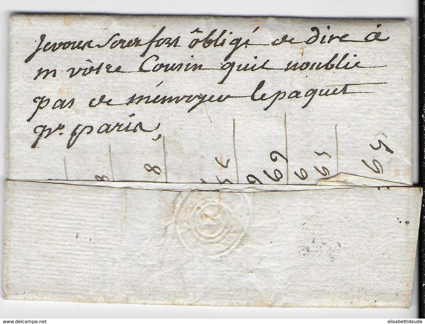 1758 - LANDES - LETTRE De DAX Avec MARQUE LINEAIRE => BORDEAUX - 1701-1800: Précurseurs XVIII