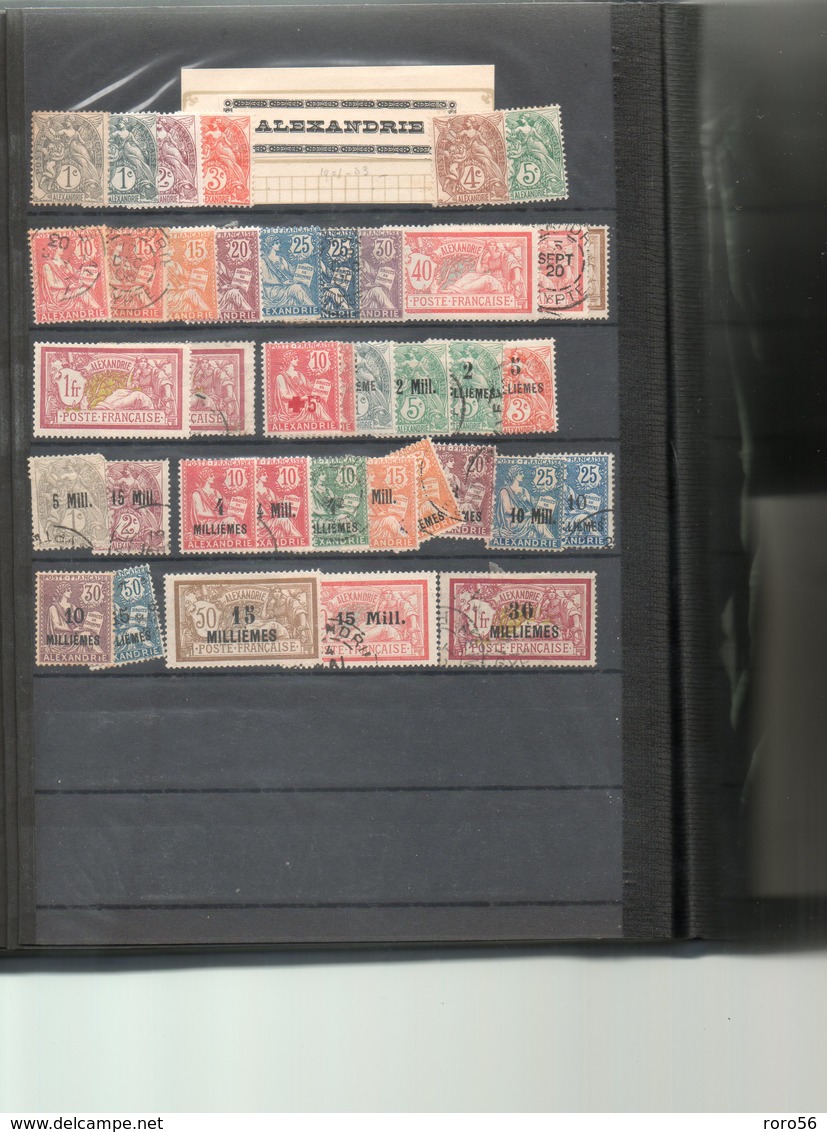 Collection des colonies française-plusieurs centaines de timbres-