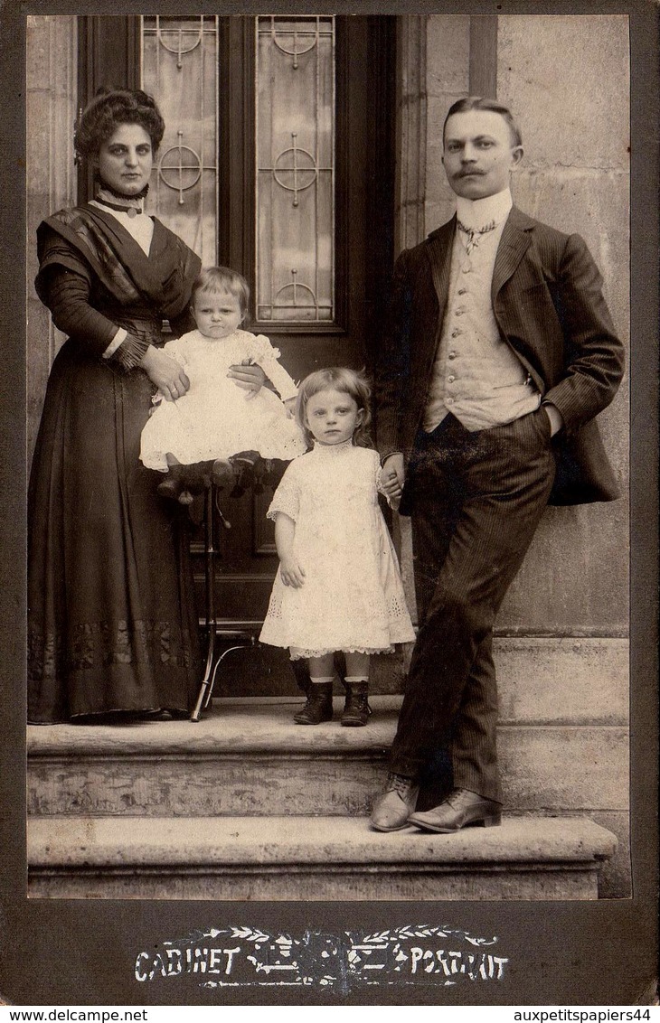 Gd CDV Allemagne - Oma Frieda Söding Et Sa Famille, Mari & Enfants Le 13 Juillet 1909 - Personnes Identifiées