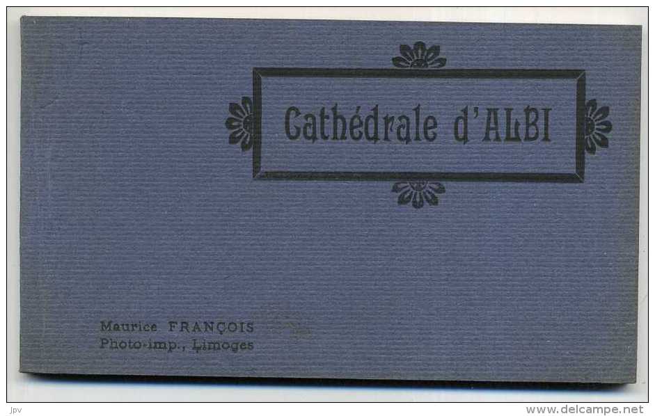 CARNET : 20 CARTES POSTALES Cathédrale D'ALBI - Maurice FRANCOIS - Albi