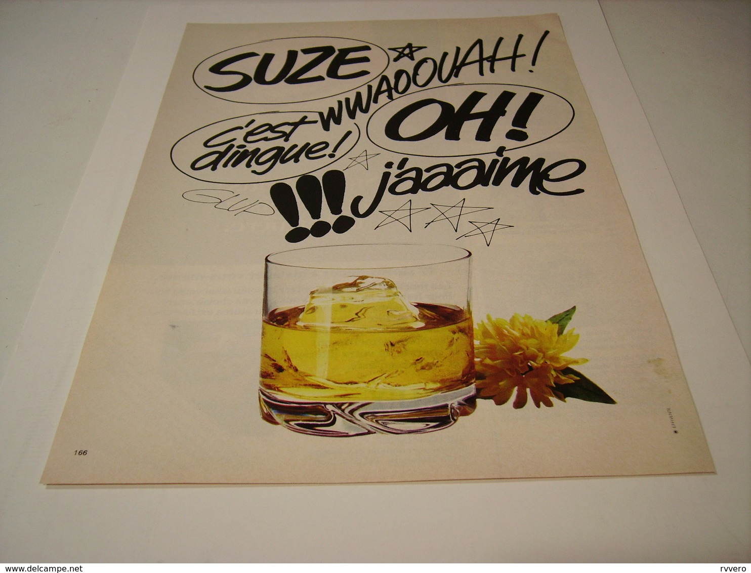 ANCIENNE AFFICHE  PUBLICITE SUZE 1980 - Alcools