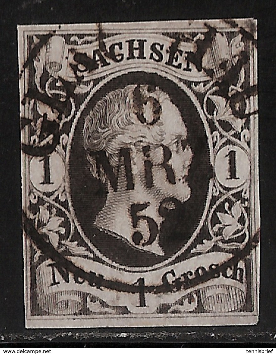 Sachsen, 1852 " Glauchau "  , # A87 - Sachsen