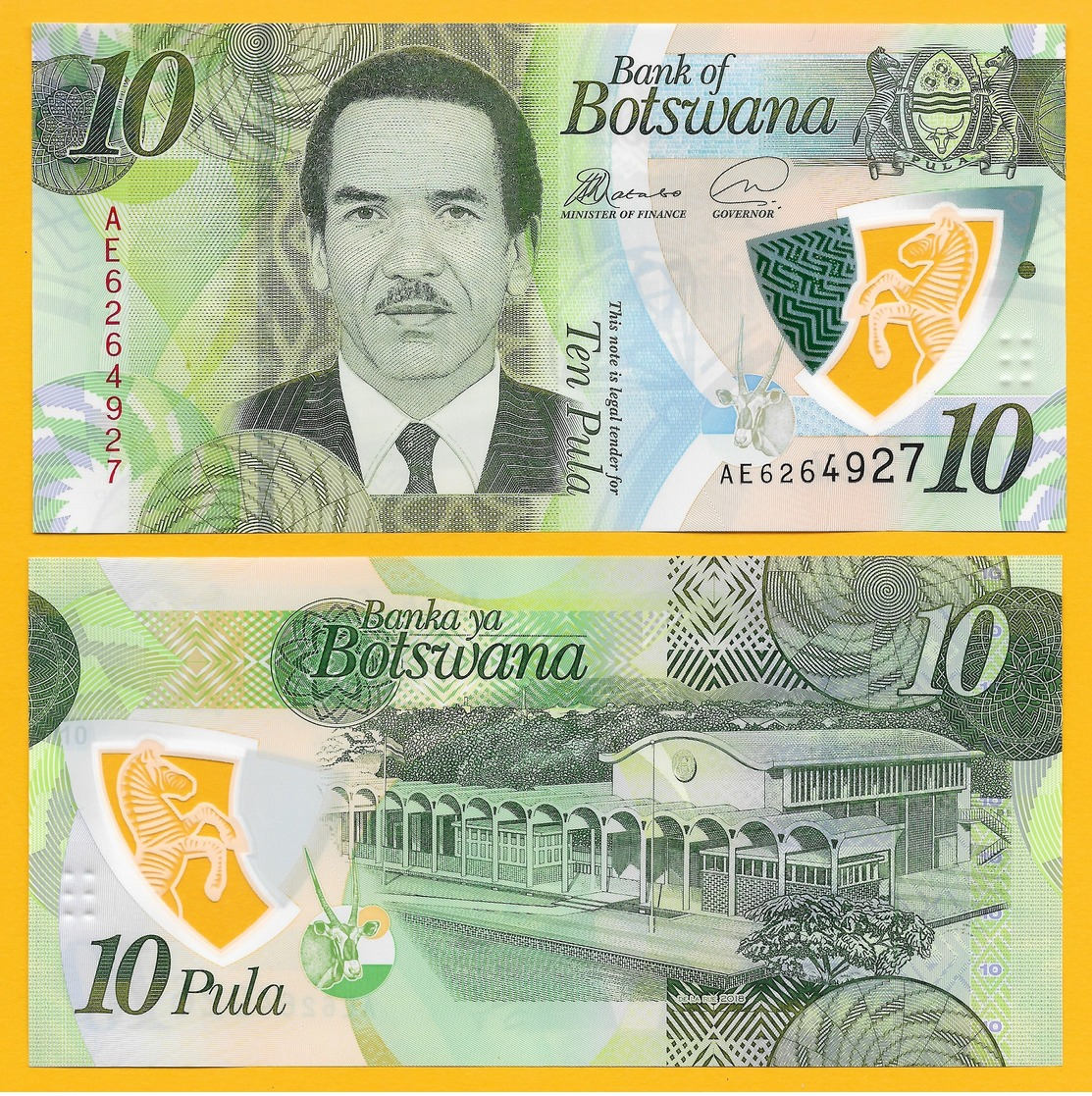 Botswana 10 Pula P-new 2018 UNC - Botswana