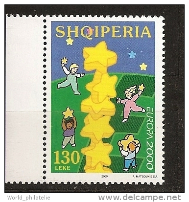 Albanie Shqiperia 2000 N° 2510 ** Europe, Europa, Euro, Pièce De Monnaie, Colonne, Enfants, Cueillette, Jeux, Etoiles - Albania