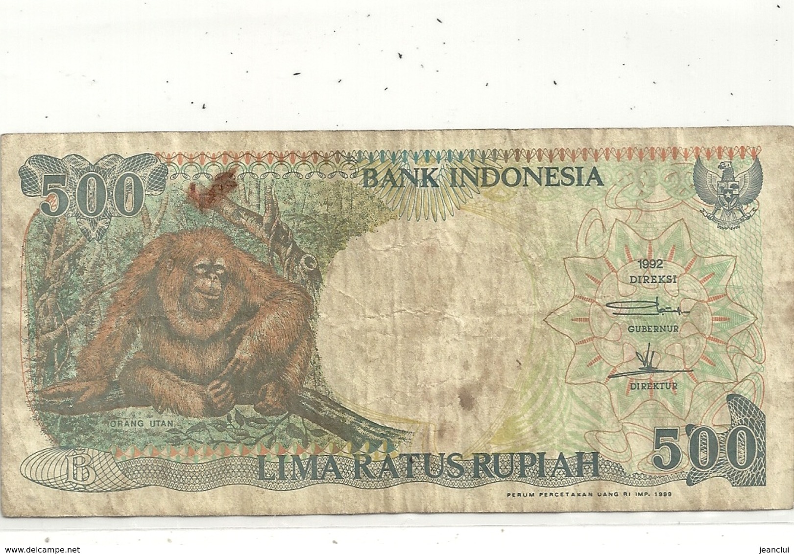 BANK INDONESIA - 500 RUPIAH . 1992 . N° NAM548181 .. 2 SCANES - Indonesien