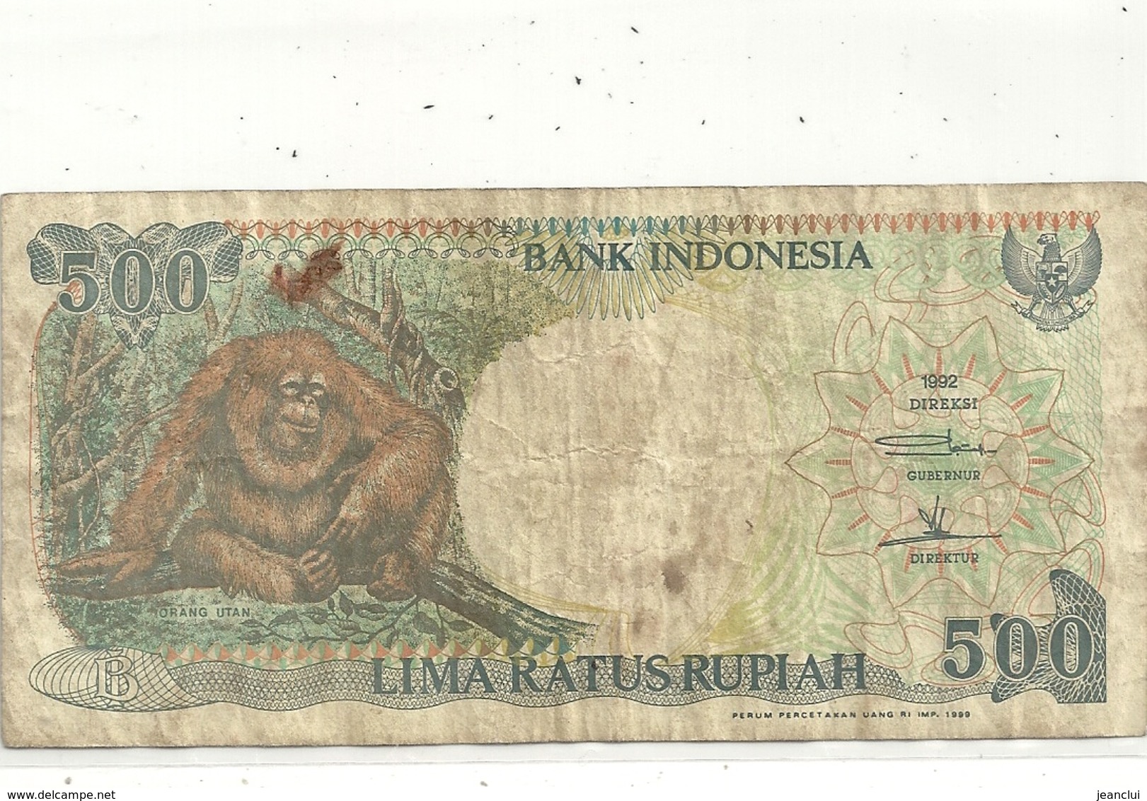 BANK INDONESIA - 500 RUPIAH . 1992 . N° NAM548181 .. 2 SCANES - Indonesia