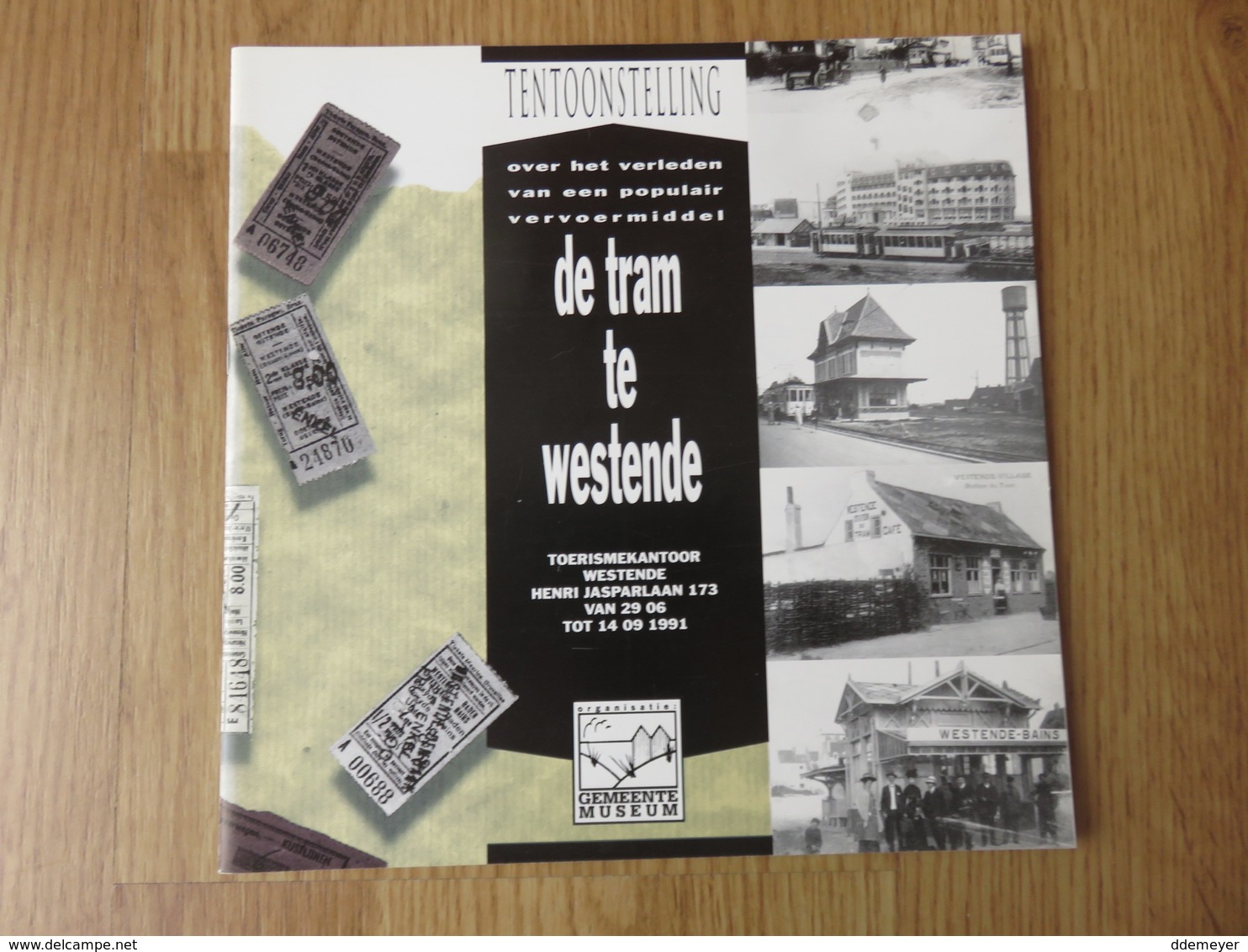 Tentoonstelling De Tram Te Westende Gemeente Museum 28blz Marc Constandt 1991 - Westende