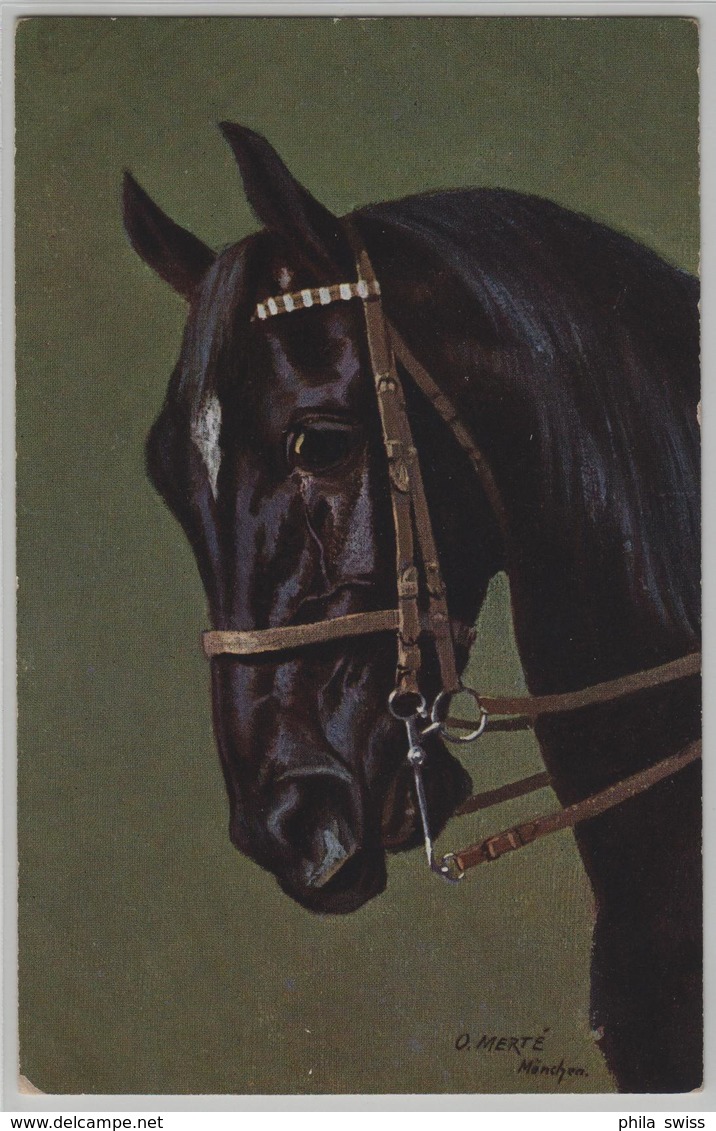 Pferd Horse Chevaux - Artist O. Merte - Serie 589 - Horses