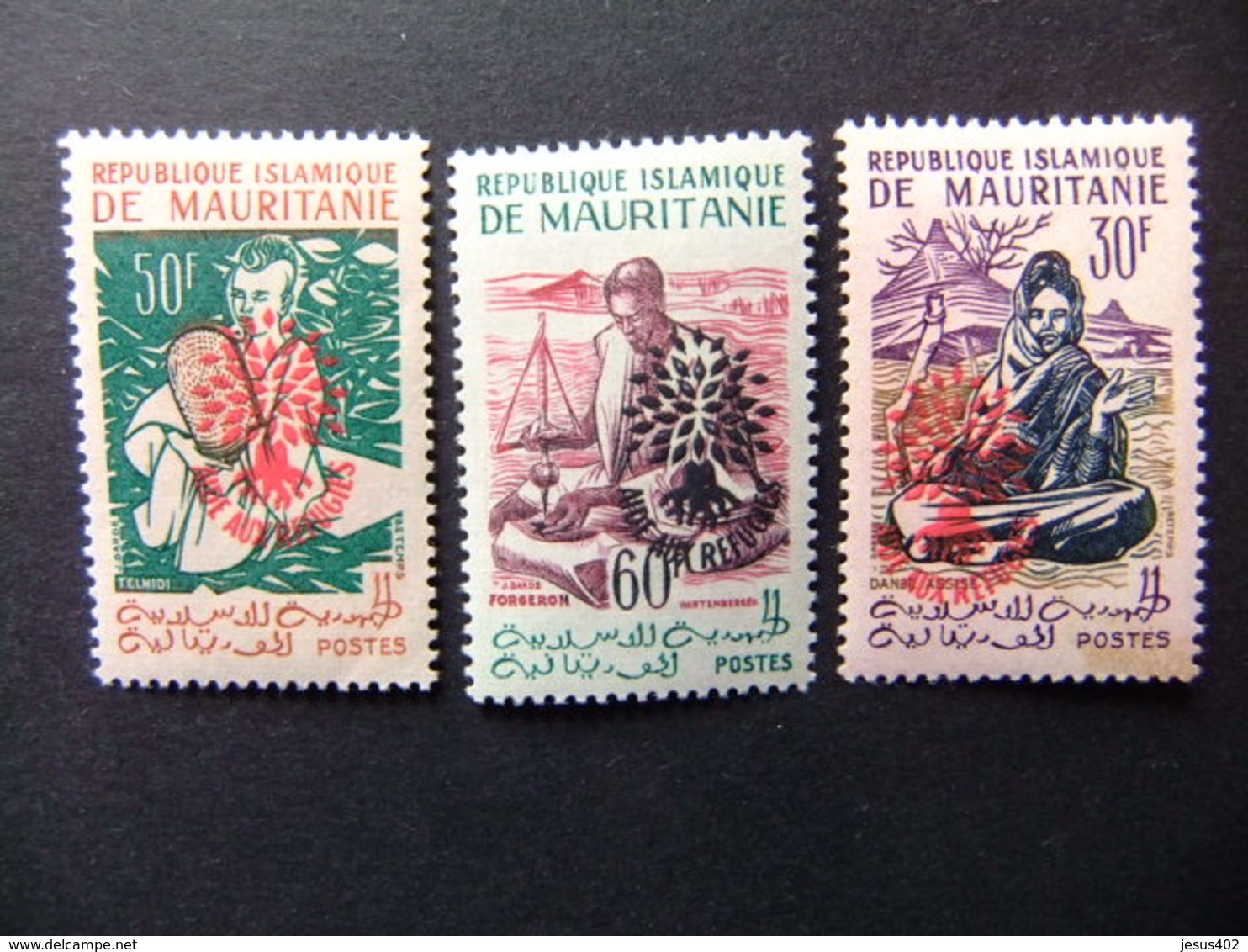 Mauritania Mauritanie 1962 Aide Aux Réfugiés Yvert 154 H / 154 K ** MNH - Refugiados