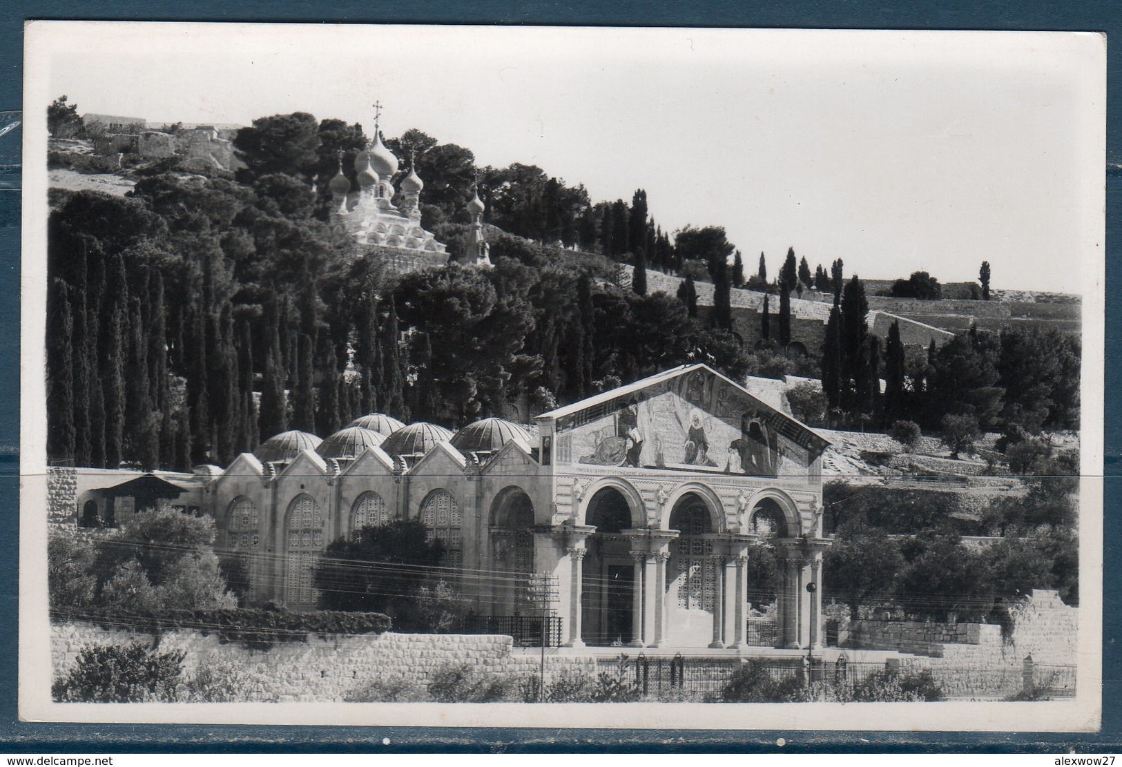 ISRAELE -- GERUSALEMME CHIESA DEGLI ULIVI VIAGGIATA - Israele