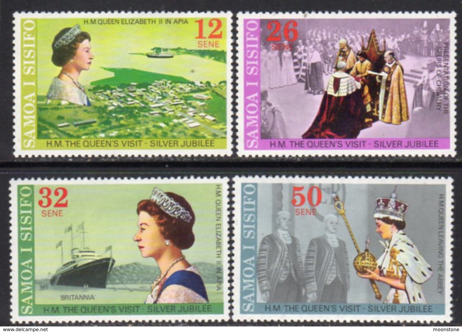 Samoa 1977 Royal Silver Jubilee Set Of 4, MNH, SG 479/82 - Samoa