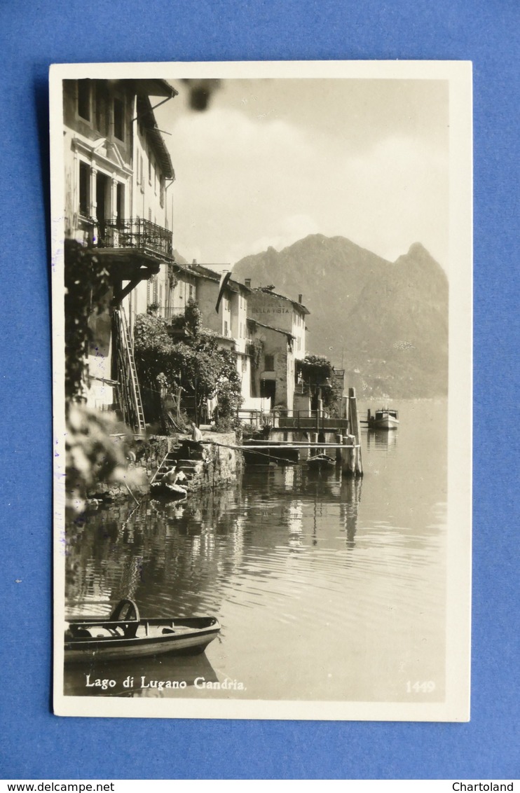 Cartolina Svizzera - Lago Di Lugano - Gandria - 1935 Ca. - Non Classificati