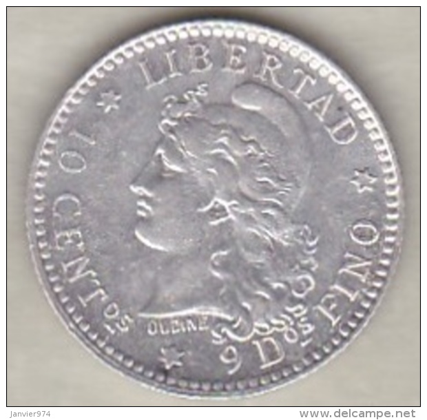 ARGENTINE / TUCUMAN . 10 CENTAVOS 1883. ARGENT - Argentine