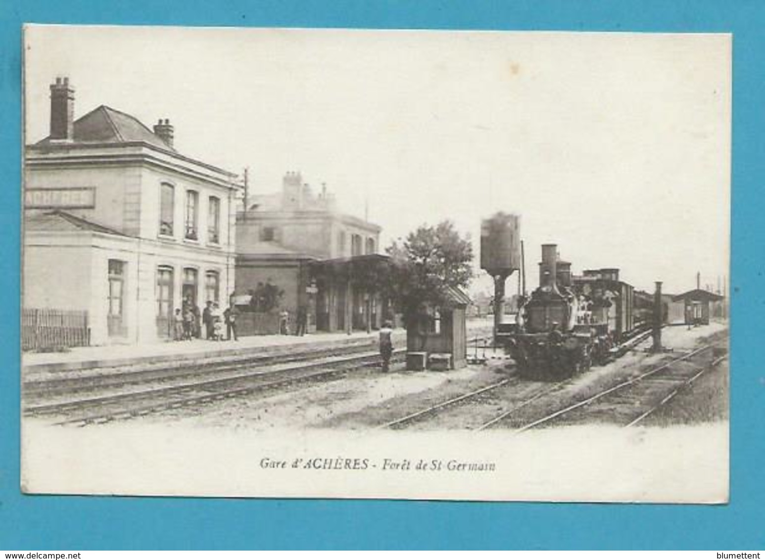 CPA - Chemin De Fer Train La Gare De ACHERES 78 - Acheres
