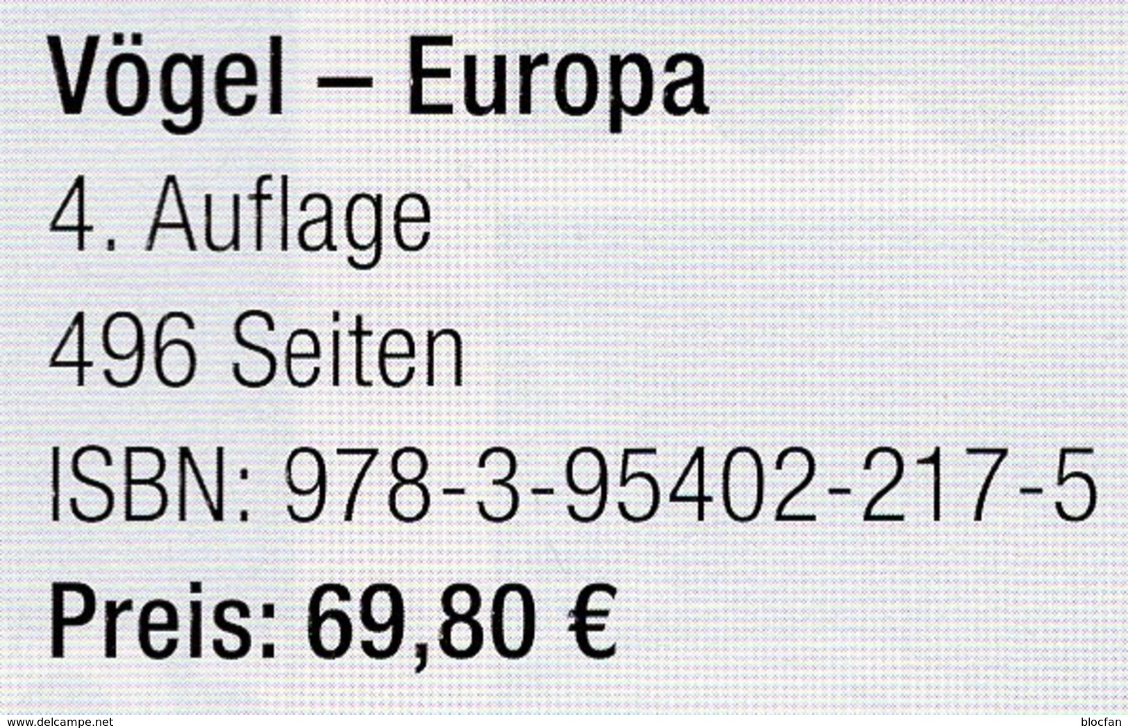 MlCHEL Vögel-Europas 2017/2018 Briefmarken-Katalog Neu 70€ Vogel/WWF Fauna Stamps/sheets Topics Catalogue Of Birds - Animales