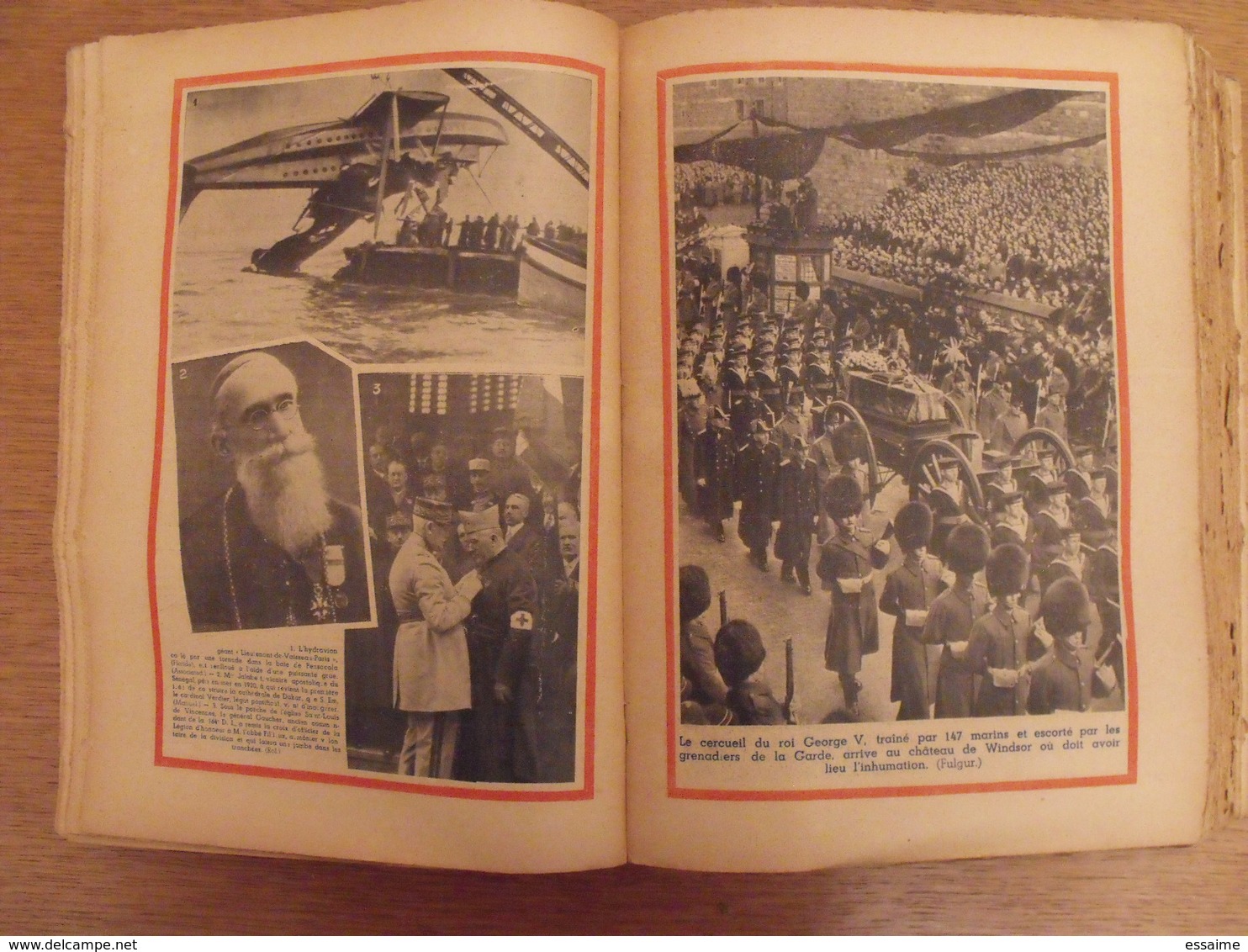 reliure recueil Le pélerin de 1936 (janvier/décembre). nombreuses illustrations BD